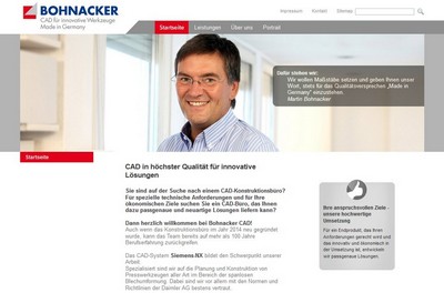 Konstruktionsbüro Bohnacker, Laichingen: CAD in höchster Qualität für innovative Lösungen Screenshot von http://bohnacker-cad.de/