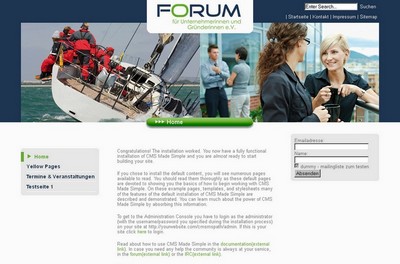 FORUM für Unternehmerinnen und Gründerinnen e.V., Ulm Screenshot der Seite http://www.forum-unternehmerinnen.de/ct/