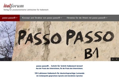 Screenshot von: italforum - Verlag für praxisorientierte Lehrbücher für Italienisch